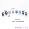 3 set Cute Candy Color Round Pearl Earings Resin Crystal Ball Ear Studs Big Glass Ball Earring Girl Gift E0826-3