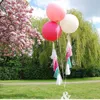 36 tum tjocka ballonger säker rund naturlig latex airballoon för bröllopsfest dekoration uppblåsbara leksaker toppkvalitet sn357