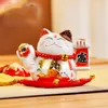 Cartone animato Mini ornamento in ceramica carino grasso felice gatto fortunato agitando la mano Maneki Neko salvadanaio per la decorazione domestica regalo giocattolo 11yl BB4455822