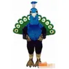 Personalizado azul pavão traje da mascote traje do personagem adulto tamanho frete grátis