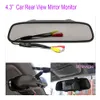 Waterproof CCD Car Reversing Camera 360 degree 43quot Car LCD Mirror Monitor Kit with 5M cable 8766967