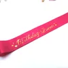 Birthday Sash 블랙 화이트 샷시 생일 파티가 용품 및 장식품을 좋아합니다.