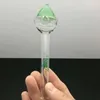 Glazen rookpijpen Vervaardiging Handgeblazen waterpijp Bongs Gekleurde Dolfijn Love Big Head Glass Pipe