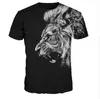 Neueste Wolf 3D Drucken Tier Coole Lustige T-Shirt Männer Kurzarm Sommer Tops T Shirt T Hemd Männlich Mode t-shirt männlichen 3XL217N