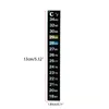 Aquarium Fish Tank Thermometer Temperature Sticker Digital Dual Scale Stick-on High Quality Durable c669