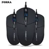 Forka Silent Click Mini Wired Computer Mouse Portable Mute Desk Optical Mouse Möss för PC Computer Laptop Desktop