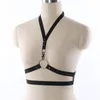 Frauen 90er Fetisch Sexy Elastischer Bondage Harness Body Cage BH Harajuku Goth Schwarz Verstellbarer Body Harness Crop Top