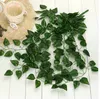 Artificial plants Hanging Vine Plant Leaves Garland Home Garden Wall Decoration Green Dropshipping