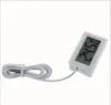 500pcs Digital LCD Screen Thermometer Refrigerator Fridge Freezer Aquarium FISH TANK Temperature -50~110C GT Black white Color lin2437