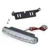 Car-styling 8LED DAYTIME RUNNING LIGHT CARES DRL DE FOG DOKING DAYLIGHT HEAD DRL Lampor för automatiska navigeringsljus Vit