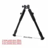 Justerbar Metal Hunting Bipod 3" 6" 9" Tactical Rifle Mount Stand