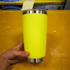 Edelstahlbecher 20 Unzen Tassen Reisebecher Wasserflasche Bier Kaffee Farben Tassen mit Deckel für Autobecher Trinkgeschirr