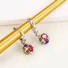 (580E) Magical Ball Drop Earrings Jóias para Mulheres Branco / Multicolor CZ BRANCO Banhado A Ouro Novo Design