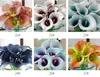 Vente en gros 100pcs Real Touch Fleurs artificielles décoratives Calla lily Bouquet de mariage artificielle mariée fleurs Party Supplies 20 couleurs