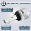 Ecahayaku 1 paar S2 Auto Car H4 H11 H7 H13 9004 9005 9006 LED -koplampen 72W 6500K 8000lm COB Auto LED -koplamp 12V 24V5170881