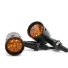 Zwart Zilver Retro Motorfiets Richtingaanwijzers Lamp Indicatoren Knipperlichten Lichten voor Harley Honda Yamaha Suzuki Kawasaki Cruiser Choppers