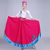 Chinese Folk Dance Costume national stage wear Mongolian Tibetan style Performance dress (top+Long skirt)womens carnival dance clothing