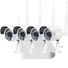 Plug and Play 4CH 1080P HD Kit NVR sans fil P2P 1080P intérieur extérieur IR Vision nocturne sécurité 2.0MP caméra IP WIFI système de vidéosurveillance