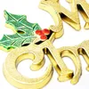 20 cm Decorazione per albero di Natale Lucido Merry Letter Card per ornamento natalizio da appendere Adornos De Navidad