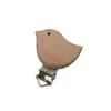 Natürliche Holz Baby Schnuller Clip Halter Vogel Herz Bär Form Holz Clips Schnuller Infant Dummy Verschlüsse Halter Zubehör