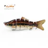 Balıkçılık Wobblers Gerçekçi Balıkçılık Cazibesi 6 Bölüm Swimbait Crankbait Sert Yem Yavaş 10 cm 18g Isca Yapay Lures Olta Takımı