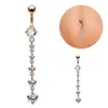 odwrotny piercing brzucha