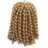 Beautful Extensions Ombre 8'' Marlybob Crochet Braids 3pcs Kinky Curly Twist Synthetic Hairs Braiding Hair