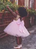 2020 Vintage Gold Sequins Flower Girls' Dresse Pink Tull Baby Infant Toddler Baptism Clothes Flower Girl Dresses Lace Tutu Ball Gowns Cheap