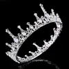 Nouvelle mode De Mariage Demoiselle D'honneur Argent Cristal Strass Perle Pageant Princesse Fleur Bandeau Couronne Diadème Coiffes Bijoux Ban3968965