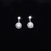 Zilveren Crystal Headpieces Bruiloft Bruids Accessoires Bling Necklace Earrings Crown Tiara Fairy voor formele gelegenheden voor bruid
