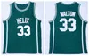 Mens # 33 Bill Walton Helix High School Jersey Green Vintage UCLA 32 gestikte college basketbal jerseys shirts S-XXL