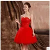 Black Mini Short Tulle Party Dresses Pretty Strapless Beading Lace-Up Back Short Homecoming Dress Sweet 16 Dresses274p