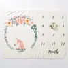 INS Kids wing print Blankets photography background props infant Swaddling flower digital newborn baby wraps 70*102cm C4432