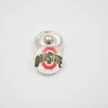 Кнопки штата Огайо 18 -миллиметровый круглый стеклянный спортивная команда колледжа Snap Charms Высококачественные аксессуары для ожерелья для ожерелья Earri6763416