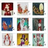 Christmas Shower Curtain Santa Claus Snowman New Waterproof 3D Printed Bathroom Shower Curtain Decoration With Hooks 165*180cm c303