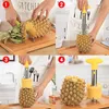 Acier inoxydable Ananas Éplucheur Cutter Trancheuse Corer Peel Core Outils Fruits Légumes Couteau Spiralizer cuisine gadgets accessoires