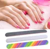 Nail Manicure Kit Nailbestanden Reinigingsborstels Set Duurzame Puffing Grit Zand Fing Nails Buffers Schuren Nail Art UV Gel Polish Tools 6pcs / Set