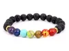 Lava Rock Beaded Strands Armband Nya Natursten Charm Smycken Punk 7 Färg Sten Manschetter Bangles Turkos Armband