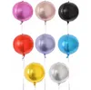 22inch Gold/Silver 4D Round Cube Shaped Aluminum Foil Helium Balloon happy Wedding Birthday Party Decor Supplies 8 colors