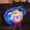 Lampada a LED colorata Luce Nunchakus Nunchucks Bastone luminoso Trainning Pratica Performance Arti marziali Kong Fu Giocattolo per bambini Regali Puntelli scenici