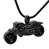 IJD8605 316L Rostfritt Stål Vintage Motorcykel Biker Pendant Cremation Smycken Keepsake Memorial Urn Halsband för aska