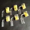 25mm kuvars termal banger termokromik kova sigara aksesuarları sarı kum rengi değişen 10mm 14mm 18mm Hookahlar Petrol Teçhizatları Cam Bongs