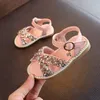 Posh Dream Nowy Cekinowy Baby Girl Princess Sandals 0 - 3 lata Soft-Solowane Lato Cekinowe Dzieci Toddler Sandały Baby