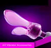 6 unids/lote productos para adultos AV Rod vibrador varita mágica accesorios para la cabeza masajeador de silicona tapas para la cabeza para mujeres Kit de juguetes sexuales