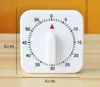 Kitchen Timer Count Down Alarm Reminder Hot 60 Minutes White Square Mechanical Timer for Kitchen SN285