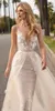 Muse by Berta 2020 Zeemeermin Trouwjurken Gewaden De Mariée Goedkope Bruidsjurken V-hals Backless Plus Size Beach Country Trouwjurk