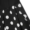 KENACK V Yaka Kısa Kollu Polka Dot Baskı Yaz Kadınlar Vintage Elbise Kemerler Parti Feminino Vestidos Rockabilly Salıncak Elbiseler