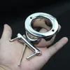 7 Sizes Cockrings Scrotum Bearing Rings Pendants with Eggs Separate Rod Stainless Steel Male Testicular Excitant Alternative Toys Sex Rings for Men BB2-333