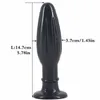 Erwachsene Produkte schwarz Analplug Penis Geißblatt Saugnapf Haut Masturbation Gerät Simulation Penis Sexspielzeug kostenloser Versand