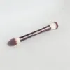 Ensemble de pinceaux de maquillage sablier 10 pièces poudre Blush fard à paupières pli correcteur eyeLiner Smudger DarkBronze poignée en métal cosmétiques 9812409